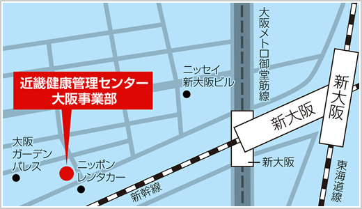大阪事業部の地図