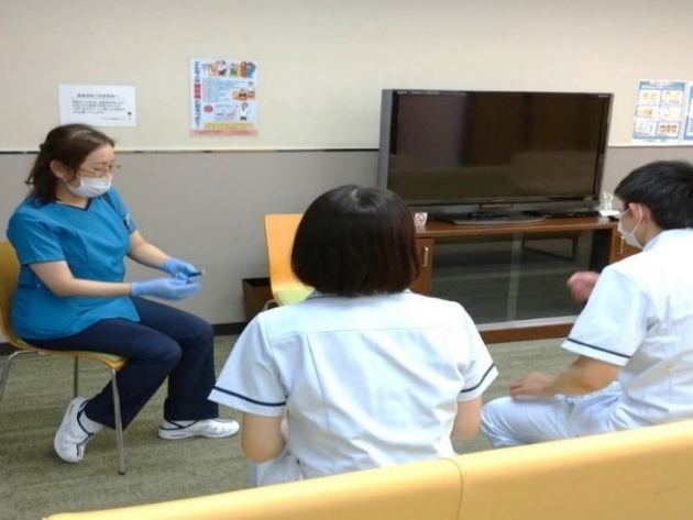 栗東健診クリニック　滋賀県堅田看護専門学校インターシップを実施